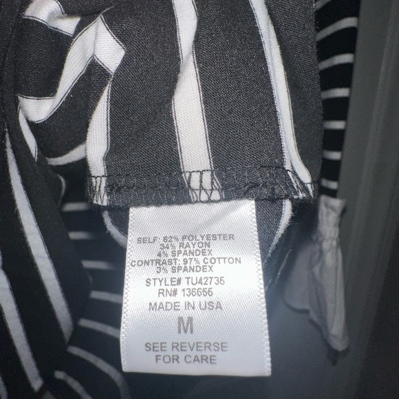 Nwt West K Nordstroms Stripped Shirt Ruffle Cuffs Size Med - Picture 3 of 4